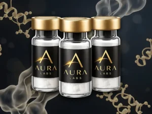 Aura Labs research peptide vials — fatloss bundle