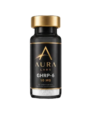 GHRP-6 10 MG research peptide vial - Aura Labs