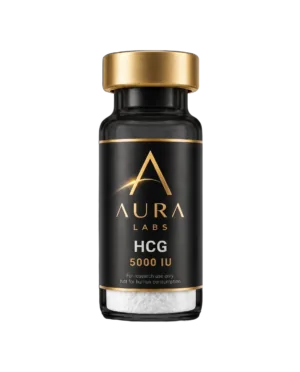 HCG 5000 IU research peptide vial - Aura Labs