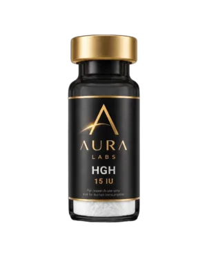 HGH (Somatropin) 15 IU research peptide vial - Aura Labs