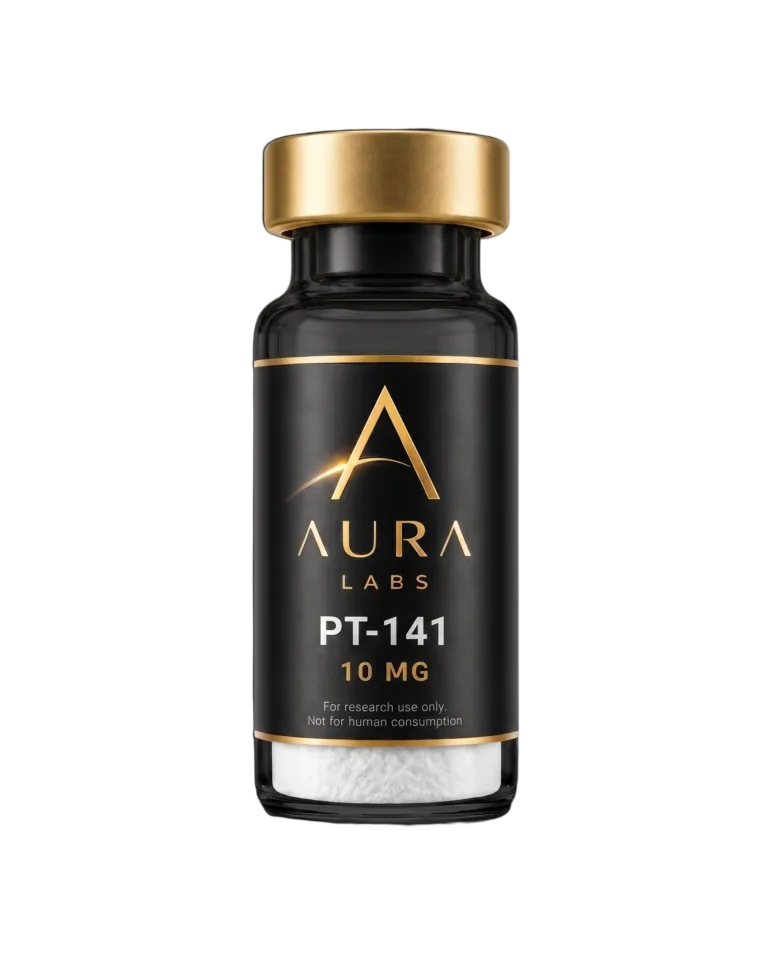 PT-141 10 MG research peptide vial - Aura Labs