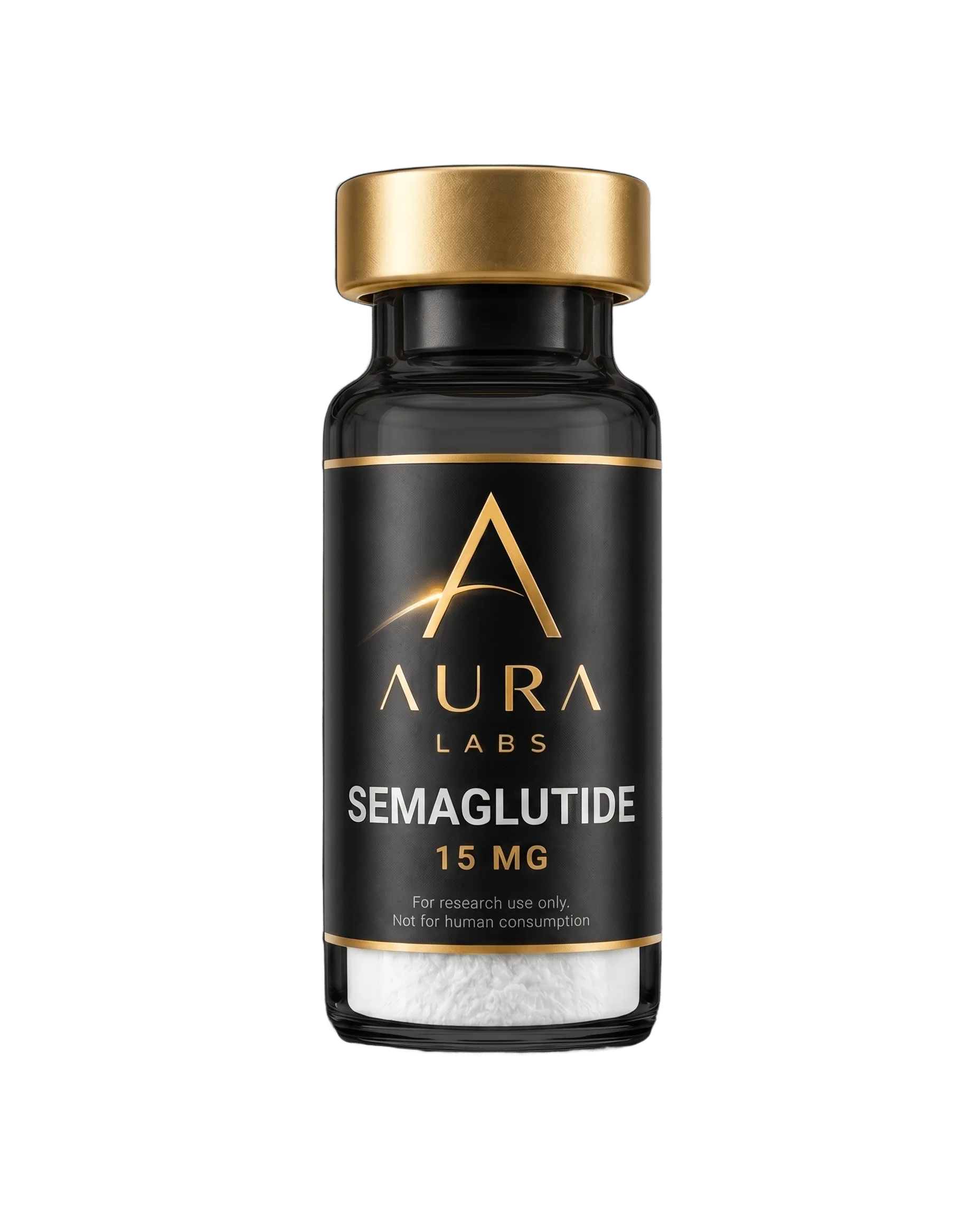 Semaglutide 15 MG research peptide vial - Aura Labs
